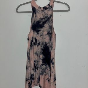 Pink and Blue tie dye tank